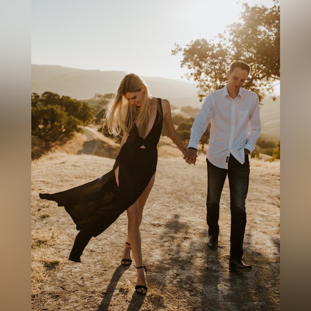ASOS Black Small Maxi Dress